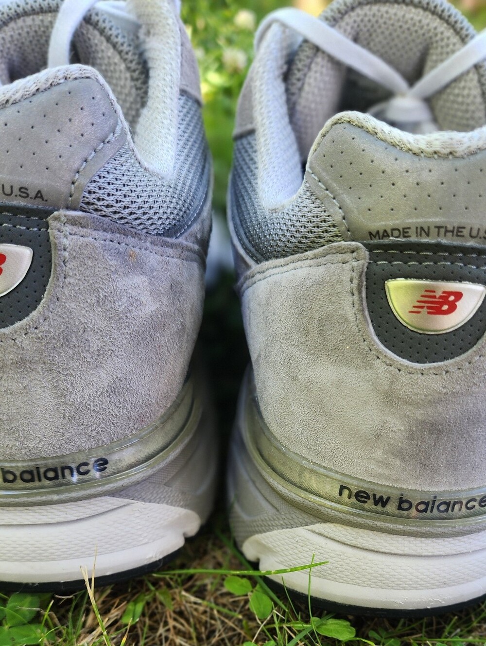 Sz 11.5 - Men's New Balance 990 V4 Grey Mesh&Suede Athletic Sneakers Made In USA - Picture 9 of 15